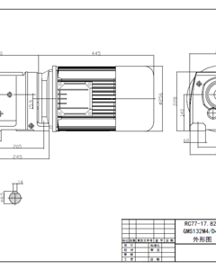 G-mot 7.5 380 3 50 81.4r Shaft 45x90 RC77 MS132M4 ZY